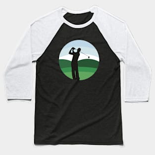 Golf Flat Illustration Baseball T-Shirt